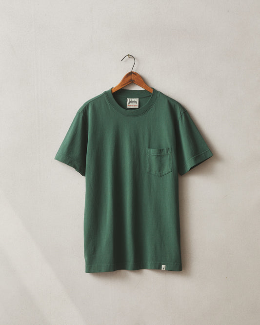 UNDERDOG BY AMERICAN GIANT GREEN POCKET TEE