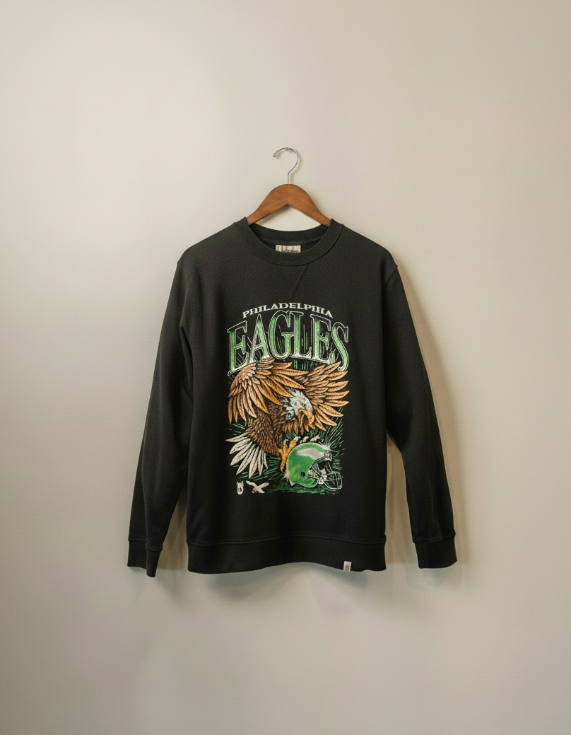 PHILADELPHIA EAGLES X UNDERDOG RETRO PRINTED CREWNECK